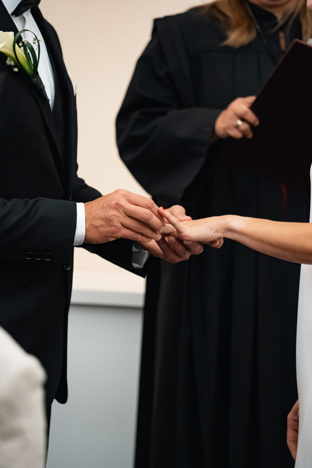 Wedding, ring exchange