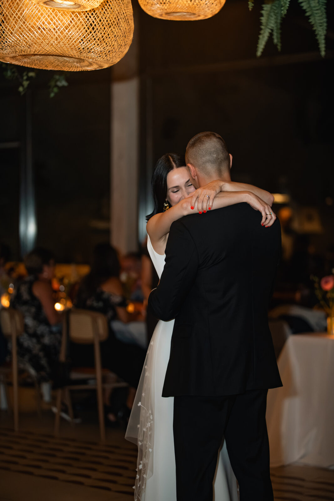 Wedding, first dance in color
